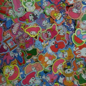 100 pcs Kawaii Sticker Flakes